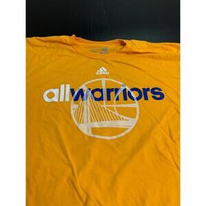 Golden State Warriors T Shirt Mens Extra Large Yellow Cotton